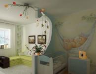 Nous créons le design d'une petite chambre d'enfant
