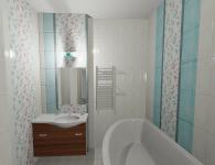 Stylish and handy bath room 2 sq m: video of choosing plumbing and self-repair, 52 photos