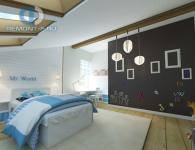 Design of a children's room for a boy