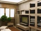Thin design of a rectangular room