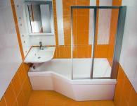 Pohodlný design miniaturní koupelny 2-3 metry čtvereční