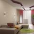 Design armonioso del soggiorno di un appartamento di 18 mq